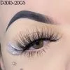 Hbzgtlad Colored Lashes Glitter Mink 15mm -20mm Fluffy Color Streaks Cosplay Makeup Beauty Eyelashes