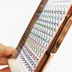 VETERAN TECH Mix 12 Color Glitter Lashes Fluffy Streaks Cosplay Makeup Beauty Individual Eyelashes Extension -Zentai shop online 74281 3da24a