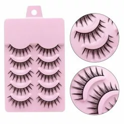 Cosplay&ware 5 Pairs False Eyelashes Little Devil Cosplay Lash Extension 3d Bunch Japanese Fairy Lolita Eyelash Daily Eye Beauty Makeup Tool -Zentai shop online 74282 8e3672