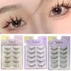 Cosplay&ware 1 5 Pairs Handmade Soft Wispy Curling False Eyelashes Natural Fairy Daily Volume Cosplay Makeup Extension Tools