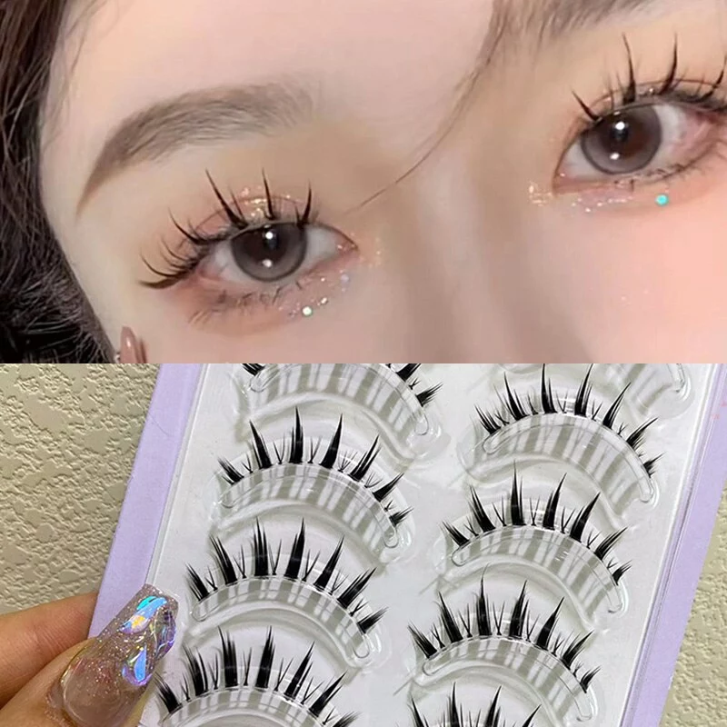Cosplay&ware 1 5 Pairs Handmade Soft Wispy Curling False Eyelashes Natural Fairy Daily Volume Cosplay Makeup Extension Tools 3 Cosplay&ware 1 5 Pairs Handmade Soft Wispy Curling False Eyelashes Natural Fairy Daily Volume Cosplay Makeup Extension Tools - Image 3
