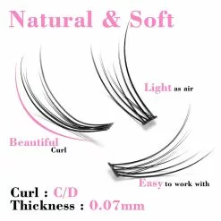 Kimcci 120pcs Premium Mink Individual Dovetail Eyelash Extension Natural 3d Cluster Eyelashes Professional Makeup Flared Lashes 8 Kimcci 120pcs Premium Mink Individual Dovetail Eyelash Extension Natural 3d Cluster Eyelashes Professional Makeup Flared Lashes -Zentai shop online 74295 2e572b