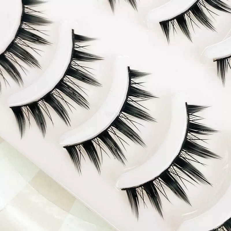 Yokpn 5 Pairs Eyelashes Cos Dance Performance Eyelash Handmade Acrylic Cross Female Japanese 3d Natural Lashes 2 Yokpn 5 Pairs Eyelashes Cos Dance Performance Eyelash Handmade Acrylic Cross Female Japanese 3d Natural Lashes - Image 2