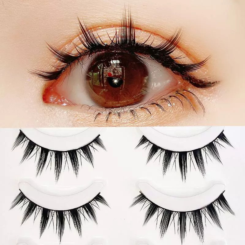 Yokpn 5 Pairs Eyelashes Cos Dance Performance Eyelash Handmade Acrylic Cross Female Japanese 3d Natural Lashes 1 Yokpn 5 Pairs Eyelashes Cos Dance Performance Eyelash Handmade Acrylic Cross Female Japanese 3d Natural Lashes