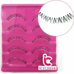 Icycheer Makeup Bottom Eyelashes Kit 5 Pairs 3d Natural Looking Under Eye Lashes Extension Lower Eyelash Cosplay -Zentai shop online 74297 64c402