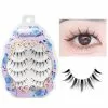 Mikiwi Manga Lashes Japanese Clear Band Multipack False Eyelashes Natural Look Anime Strip Wispy