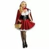 WSHDI Adult Women Halloween Costume Little Red Riding Hooded Fantasy Game Uniforms Fancy Dress Party Cloak Outfit For Girls S-6xl