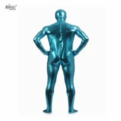 Cosplay&ware Ainclu Fullbody Blue Glue Metallic Zentai For Hallween Shiny Spandex Long Sleeve Male Bodysuit Sexy -Zentai shop online Ainclu Fullbody Blue Glue Metallic Zentai for Hallween Shiny Spandex Spandex Long Sleeve Male Bodysuit Sexy 2.jpg 640x640q80 2.jpg 2