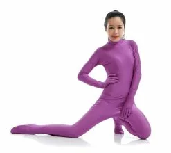 Ainclu Women’s Hoodless Zentai Catsuit Multicolor