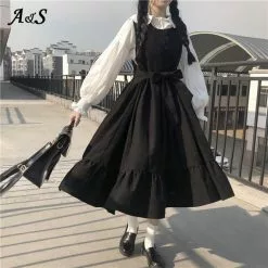 Cosplay&ware Anbenser Sweet Lolita Students Dress Jsk Sling Women Vintage Pink Japanese Harajuku Kawaii Cute Clothing 4xl -Zentai shop online Anbenser Sweet Lolita Students Lolita Dress Jsk Sling Dress Women Vintage Pink Dress Japanese Harajuku Kawaii 1.jpg 640x640q80 1.jpg 1