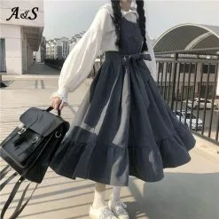 Cosplay&ware Anbenser Sweet Lolita Students Dress Jsk Sling Women Vintage Pink Japanese Harajuku Kawaii Cute Clothing 4xl -Zentai shop online Anbenser Sweet Lolita Students Lolita Dress Jsk Sling Dress Women Vintage Pink Dress Japanese Harajuku Kawaii 2.jpg 640x640q80 2.jpg 2