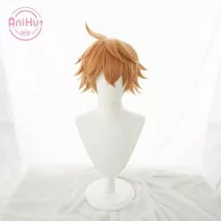 Anihut Tartaglia Childe Cosplay Wig Genshin Impact Orange Heat Resistant Synthetic Hair Halloween -Zentai shop online Anihut Tartaglia Childe Cosplay Wig Genshin Impact Cosplay Orange Heat Resistant Synthetic Hair Tartaglia Halloween 2.jpg 640x640q80 2.jpg 2