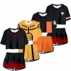 Cosplay&ware Anime Adult Cosplay Costume 3d Print T Shirt & Shorts Sets Uzumaki Akatsuki Haruno Sakura Men Women Clothes C42k118