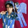 Novedan Anime Attack On Titan Levi Pajamas Sleepwear Shingeki No Kyojin Cosplay Costume Adult Pyjamas Shirt Pants With Hat