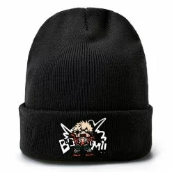 Liser Anime Boku No Hero Academia Bakugou Katsuki Knitted Cap Hip-hop Warm Cosplay Hat Unisex