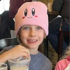 Cosplay&ware Anime Cartoon Cute Face Eyes Hat Cosplay Warm Knitted Unisex Adult Kids Cap Hip Hop Autumn Winter Gift