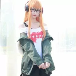 Cosplay&ware Anime Cosplay Persona 5 Costume Futaba Sakura Uniforms Jacket T-shirt Shorts Belt Stockings Glasses -Zentai shop online Anime Cosplay Persona 5 Cosplay Costume Futaba Sakura Uniforms Jacket T shirt Shorts Belt Stockings Glasses 2.jpg 640x640q80 2.jpg 2