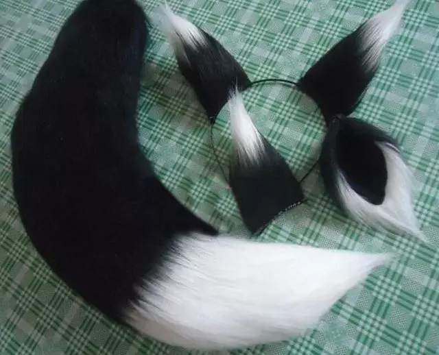 Cosplay&ware Anime Cosplay Props Fox Ears And Tail Set Spice Wolf Plush Long Fur Neko Party Halloween Costume Accessories 4 Cosplay&ware Anime Cosplay Props Fox Ears And Tail Set Spice Wolf Plush Long Fur Neko Party Halloween Costume Accessories - Image 4