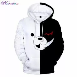 Novedan Anime Danganronpa Monokuma Cosplay Costume Unisex Hoodie Sweatshirt Hooded Black White Bear Long Sleeve Daily Casual Coat Jacket -Zentai shop online Anime Danganronpa Monokuma Cosplay Costume Unisex Hoodie Sweatshirt Hooded Black White Bear Long Sleeve Daily Casual 1.jpg 640x640q80 1.jpg 1