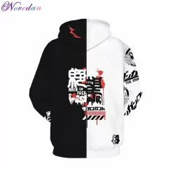 Novedan Anime Danganronpa Monokuma Cosplay Costume Unisex Hoodie Sweatshirt Hooded Black White Bear Long Sleeve Daily Casual Coat Jacket -Zentai shop online Anime Danganronpa Monokuma Cosplay Costume Unisex Hoodie Sweatshirt Hooded Black White Bear Long Sleeve Daily Casual 4.jpg 640x640q80 4.jpg 4
