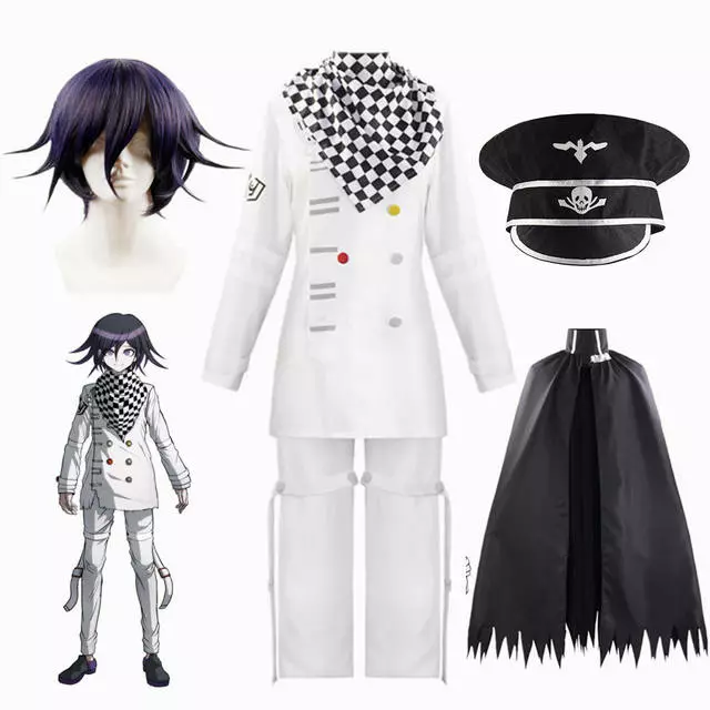Cosplay&ware Anime Danganronpa V3 Kokichi Oma Cosplay Costume President Cloak Set 1 Cosplay&ware Anime Danganronpa V3 Kokichi Oma Cosplay Costume President Cloak Set