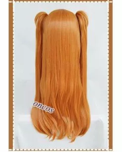Cosplay&ware Anime Eva Asuka Langley Soryu Cosplay Wigs Long Orange With 2 Ponytail Clips Heat Resistant Synthetic Hair Wig & Cap -Zentai shop online Anime EVA Asuka Langley Soryu Cosplay Wigs Long Orange With 2 Ponytail Clips Heat Resistant Synthetic 2.jpg 640x640q80 2.jpg 2