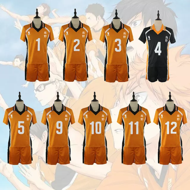 DJ ALPACAS Anime Haikyuu Cosplay Shoyo Kageyama Nishinoya Costume Karasuno High School Volleyball Club Hinata Sportswear Jerseys Uniform 1 DJ ALPACAS Anime Haikyuu Cosplay Shoyo Kageyama Nishinoya Costume Karasuno High School Volleyball Club Hinata Sportswear Jerseys Uniform