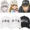 BOOCRE Anime At Work Baseball Cap Visor Sun Embroidery Hat Snapback Cosplay Props