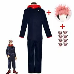 Cosplay&ware Anime Jujutsu Kaisen Cosplay Costume Adult Yuji Itadori Kugisaki Nobara Prop Hammer Wig Gojo Satoru Uniform Contact Lenses Women -Zentai shop online Anime Jujutsu Kaisen Cosplay Costume Adult Yuji Itadori Kugisaki Nobara Prop Hammer Wig Gojo Satoru uniform 3.jpg 640x640q80 3.jpg 3