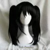 Cosplay&ware Anime Lovelive Love Live Nico Yazawa Short Black Ponytail Heat Resistant Hair Cosplay Costume Wig & Bow Hairpins