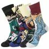 BOOCRE Anime My Hero Academia Izuku Midoriya All Might Bakugou Katsuki Todoroki Shouto Cosplay Character Crew Socks