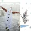 Cosplay&ware Anime Snowman Costume Flannel Pajamas Cosplay White Jumpsuit Adult Kids Onesie Pyjamas Party Dress
