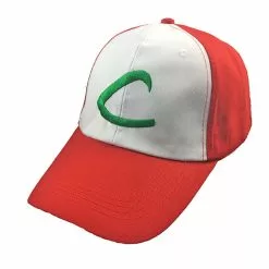 Cosplay&ware Anime Pocket Monster Women Ash Ketchum Unisex Adult Cosplay Costumes Mens Hats Pokemon Adjustable Curved Kids Visor Baseball Cap