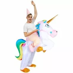 Cosplay&ware Anime Purim Mascot Unicorn Inflatable Costume Halloween Cosplay Costumes Christmas Carnival Party Dress Suit For Adult Kids -Zentai shop online Anime Purim Mascot Unicorn Inflatable Costume Halloween Cosplay Costumes Christmas Carnival Party Dress Suit for Adult 2.jpg 640x640q80 2.jpg 2