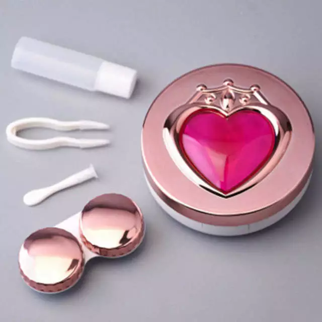 Cosplay&ware Anime Sailor Moon Cosplay Heart Round Contact Lenses Box Travel Glasses Lens Case Holder Women Christmas 6 Cosplay&ware Anime Sailor Moon Cosplay Heart Round Contact Lenses Box Travel Glasses Lens Case Holder Women Christmas - Image 6