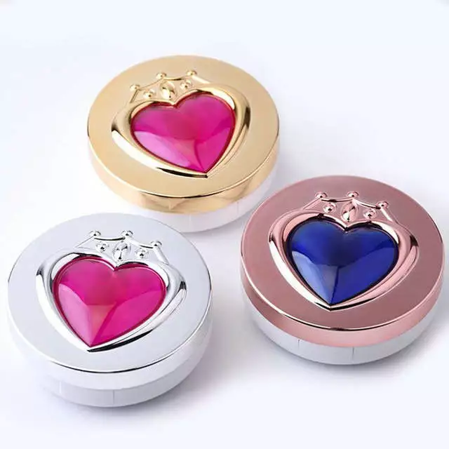 Cosplay&ware Anime Sailor Moon Cosplay Heart Round Contact Lenses Box Travel Glasses Lens Case Holder Women Christmas 1 Cosplay&ware Anime Sailor Moon Cosplay Heart Round Contact Lenses Box Travel Glasses Lens Case Holder Women Christmas
