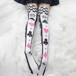 Prowow Anime Cosplay Printed Stockings Lolita Gothic Velvet Overknee Tights Socks Women Girls Long Knee Sexy Costume -Zentai shop online Anime cosplay Printed Stockings Lolita Gothic Velvet Overknee Tights Socks Women Girls Socks Long Knee Stockings 4.jpg 640x640q80 4.jpg 4