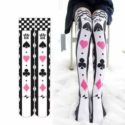 Prowow Anime Cosplay Printed Stockings Lolita Gothic Velvet Overknee Tights Socks Women Girls Long Knee Sexy Costume -Zentai shop online Anime cosplay Printed Stockings Lolita Gothic Velvet Overknee Tights Socks Women Girls Socks Long Knee Stockings 5.jpg 640x640q80 5.jpg 5