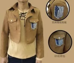 Cosplay&ware Attack On Titan Cosplay Costume Japanese Anime Shingeki No Kyojin Jacket Brown Coat Uniform For Women Men Adult -Zentai shop online Attack On Titan Cosplay Costume Japanese Anime Shingeki No Kyojin Cosplay Jacket Brown Coat Uniform for 2.jpg 640x640q80 2.jpg 2