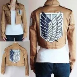 Cosplay&ware Attack On Titan Cosplay Costume Japanese Anime Shingeki No Kyojin Jacket Brown Coat Uniform For Women Men Adult