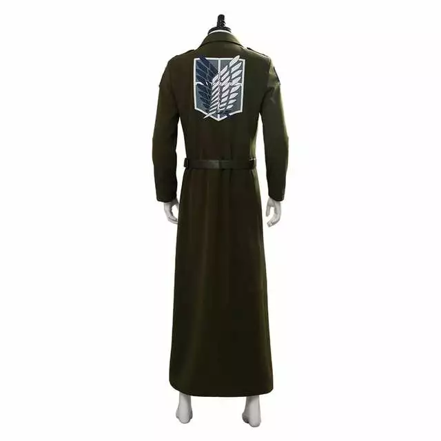 Cosplay&ware Attack On Titan Cosplay Levi Costume Scouting Legion Soldier Coat Trench Jacket Adult Men Halloween Carnival Clothing 3 Cosplay&ware Attack On Titan Cosplay Levi Costume Scouting Legion Soldier Coat Trench Jacket Adult Men Halloween Carnival Clothing - Image 3