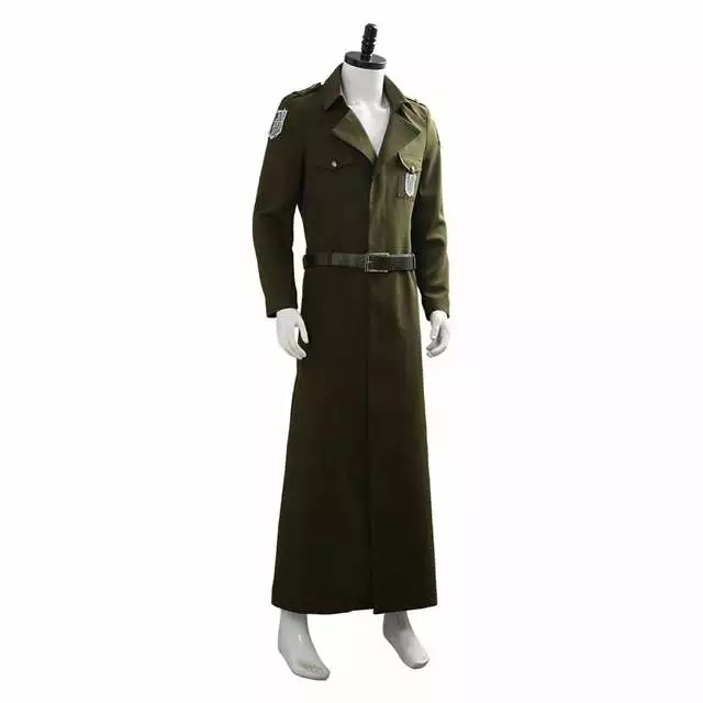 Cosplay&ware Attack On Titan Cosplay Levi Costume Scouting Legion Soldier Coat Trench Jacket Adult Men Halloween Carnival Clothing 5 Cosplay&ware Attack On Titan Cosplay Levi Costume Scouting Legion Soldier Coat Trench Jacket Adult Men Halloween Carnival Clothing - Image 5