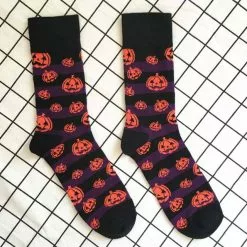Cosplay&ware Bats Pumpkin Cartoon Socks Men Knee-high Halloween Cosplay Cotton Crew Spring Autumn Casual -Zentai shop online Bats Pumpkin Cartoon Socks Men Knee High Socks Halloween Cosplay Cotton Crew Socks Spring Autumn Casual 5.jpg 640x640q80 5.jpg 5