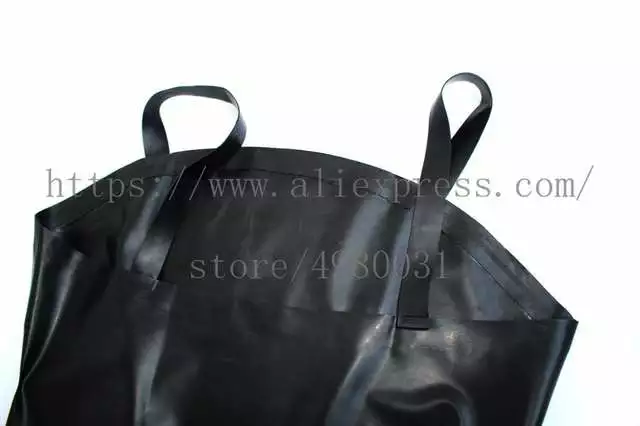 Cosplay&ware Black 100% Real Natural Latex Suit Women’s Bodysuit Fetish With Crotch Zip In Solid Color 3 Cosplay&ware Black 100% Real Natural Latex Suit Women’s Bodysuit Fetish With Crotch Zip In Solid Color - Image 3