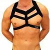 CLEVER-MENMODE Body Bondage Costume Mens Chest Harness Lingerie Men Halter Neck Straps Nightclub Erotic Hollow Out Performance Clothing