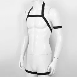 YiZYiF Body Chest Harness Men Halter Neck Elastic Belt Leg Garter Shoulder Strap With Armband For Cosplay Club Costumes 9 YiZYiF Body Chest Harness Men Halter Neck Elastic Belt Leg Garter Shoulder Strap With Armband For Cosplay Club Costumes -Zentai shop online Body Chest Harness Men Halter Neck Elastic Harness Belt Leg Garter Shoulder harness Strap with Armband 3.jpg 640x640q80 3.jpg 3