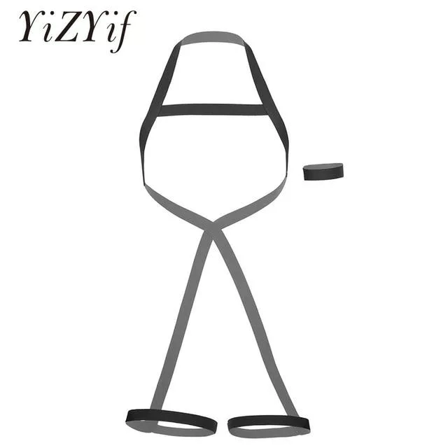 YiZYiF Body Chest Harness Men Halter Neck Elastic Belt Leg Garter Shoulder Strap With Armband For Cosplay Club Costumes 1 YiZYiF Body Chest Harness Men Halter Neck Elastic Belt Leg Garter Shoulder Strap With Armband For Cosplay Club Costumes