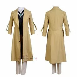 Novedan Bungo Stray Dogs Dazai Osamu Cosplay Anime Costume Long Jacket Coat Suit Adult Men Halloween Christmas