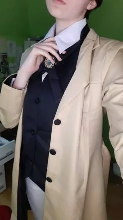 PUOEWJN Bungo Stray Dogs Dazai Osamu Cosplay Costume Long Jacket Coat Halloween Christmas -Zentai shop online Bungo Stray Dogs Dazai Osamu Cosplay Costume Long Jacket Coat Halloween Christmas Costume 3.jpg 640x640q80 3.jpg 3