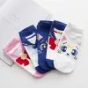 Cosplay&ware Cartoon Anime Boat Sock Short Socks Cosplay Prop Cute Lovely Cat Cotton For Women Girls